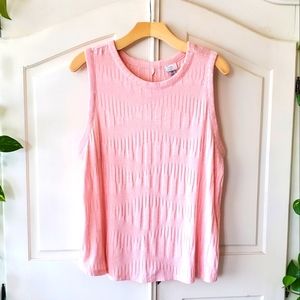 Knitted Pale Coral Tank Top Blouse